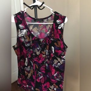 Kasper colorful shell top